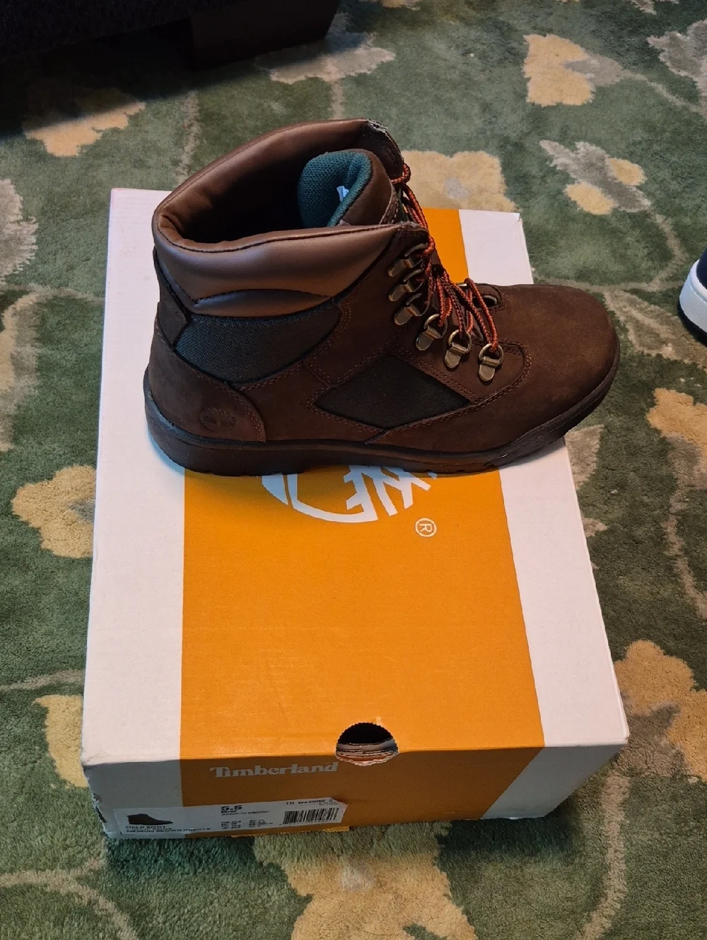 Timberland Brown Leather & Textile Lace-Up Men's Hiking Boot